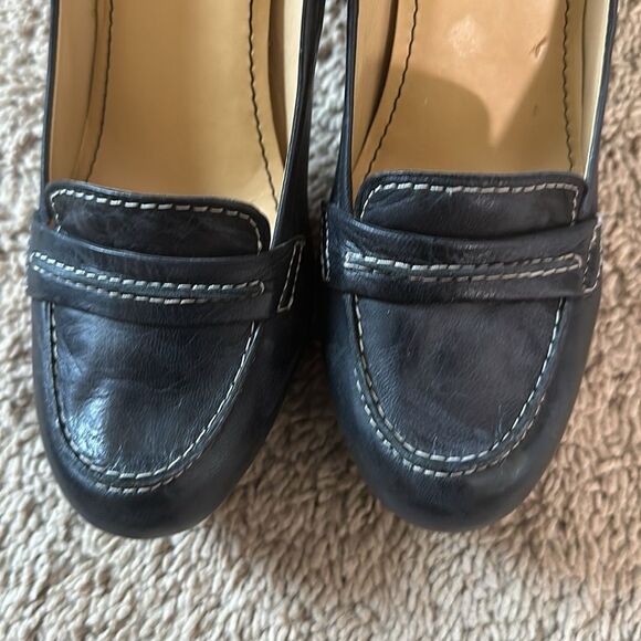 Nine West Black Closed Toe High Heel Size 9.5 - Picture 5 of 8